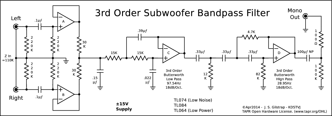 subsonic filter phono stage